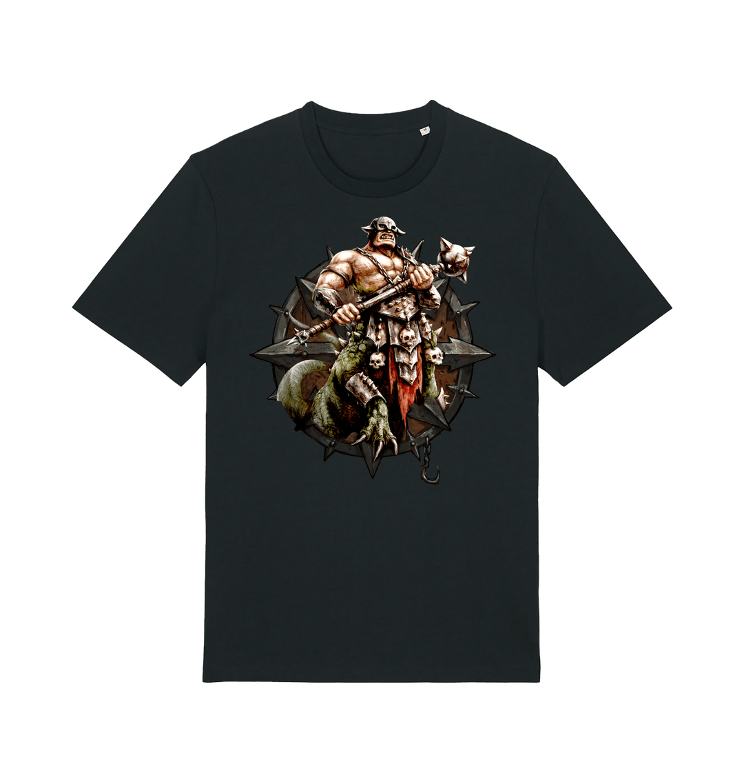 Black Printed T-shirt Front